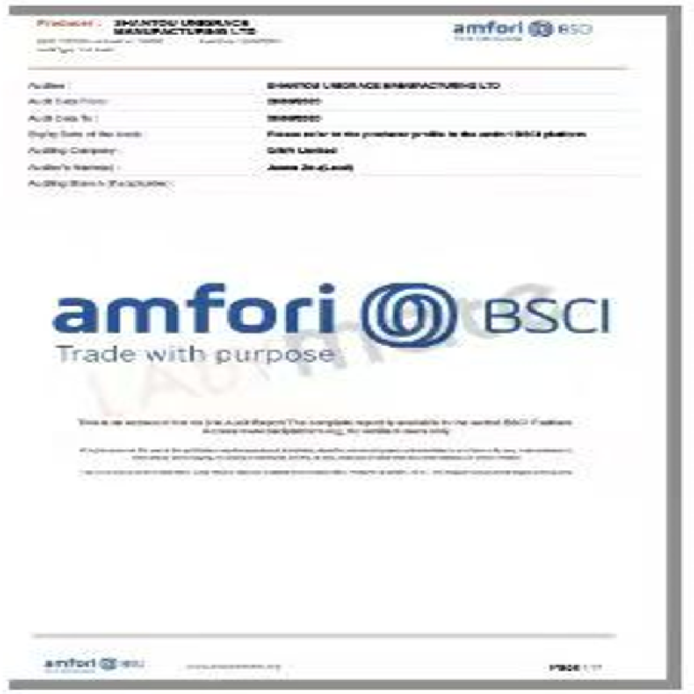 Dongguan Blue Water Fairy Garments Co., Ltd.